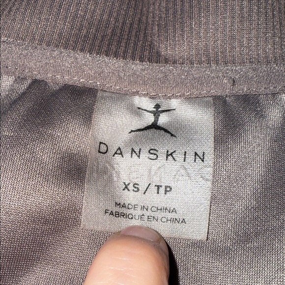Danskin Dark Gray V-Neck Sweatshirt - Picture 2 of 3